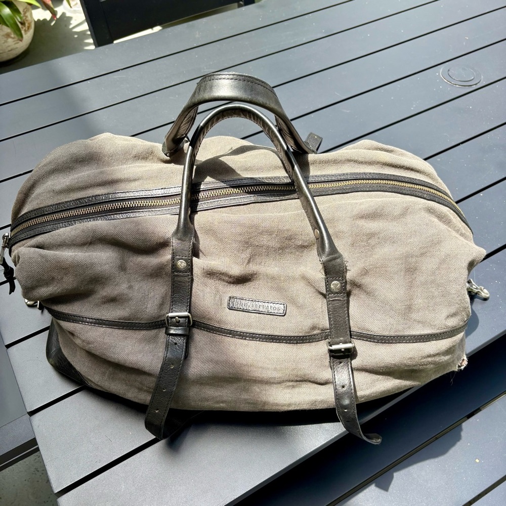 John Varvatos Canvas Duffle Bag